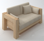Madera blanda sofs 3d modelos