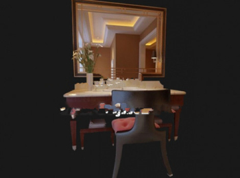 Modelo 3D del tocador del baño