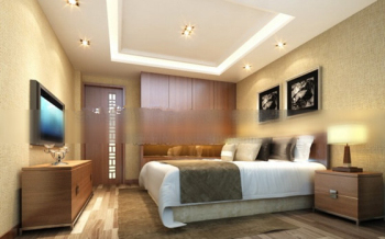 Modelo 3d de habitaciones de hotel