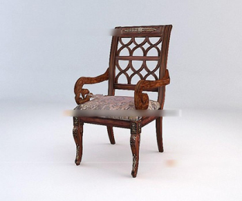 Retro-estilo modelo de silla 3d