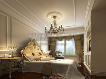 Modelo 3d de estilo europeo dormitorio de lujo