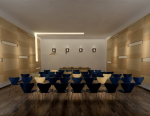 Gran sala de conferencias de la oficina de modelos 3D