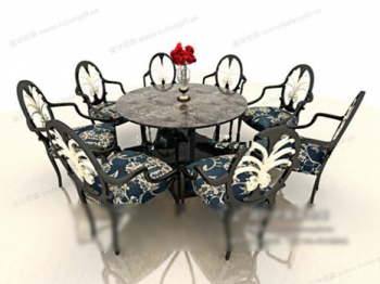 Mesa de comedor cartera modelo 3d