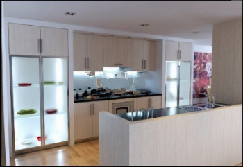 Estilo elegante modelo de cocina 3d