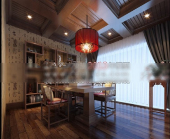 Estilo refinado estudio modelo 3d