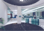 Modelo 3d de la recepcin de empresa