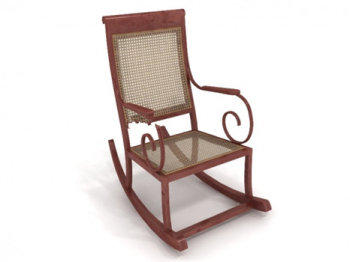 Mecedora modelo 3d