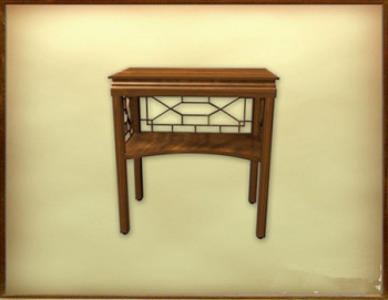 Retro de madera modelo de mesa 3d