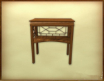 Retro de madera modelo de mesa 3d