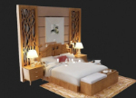 Camas de madera modelo 3d