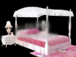 Pequeña cama de princesa modelo 3d