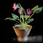 Interior 3d modelo bonsai