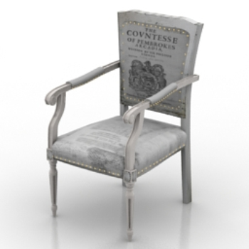 modelo de silla europeo de la vendimia
