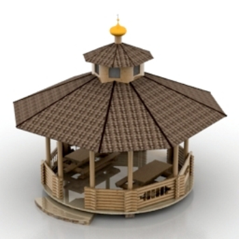 Modelo simple 3D de gazebo atmosfrica