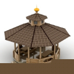 Modelo simple 3D de gazebo atmosfrica
