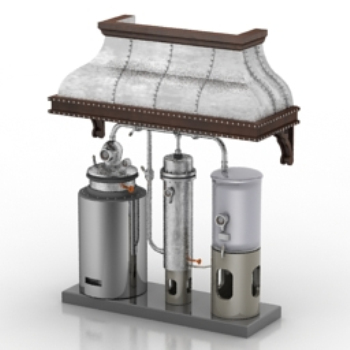Calentadores de agua Combinacin modelos 3D