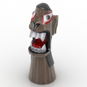 modelo de madera raro divertido