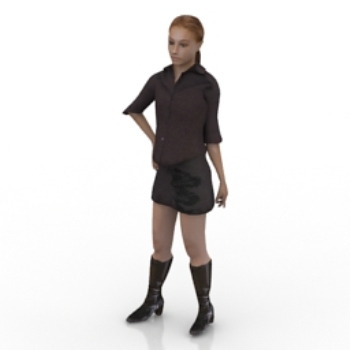 Modelo de la mujer de moda