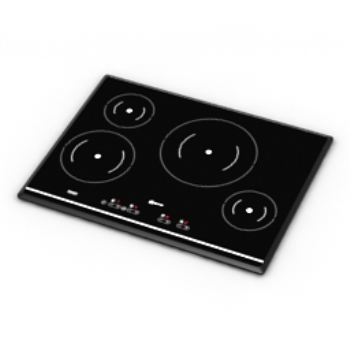de gama alta cocina a gas modelo 3D
