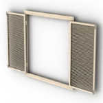 modelo de ventana de doble abierta