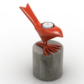 Modelo de reloj de alarma pjaro rojo