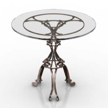 Modelo europeo mesa de caf de metal refinado