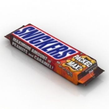 Snickers modelos 3D