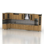 Modelo de gabinete de madera de lujo