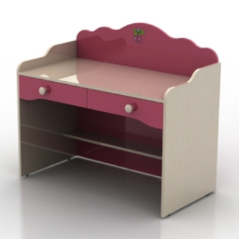 Pink Niños modelos 3D escritorio