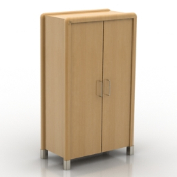 Modelos 3D armario de madera simples
