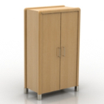 Modelos 3D armario de madera simples