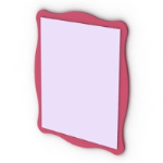 Encaje rosa espejo modelo 3D