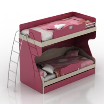rosado lindo modelsmodel litera 3D