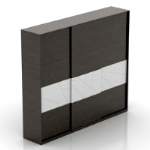 moda atmsfera dormitorio negro modelo 3D armario