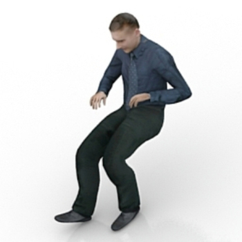 Modelo personal masculino Corporativa