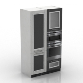 modelo de mueble blanco y negro
