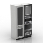 modelo de mueble blanco y negro