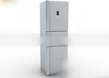 3d modelo de refrigerador de doble