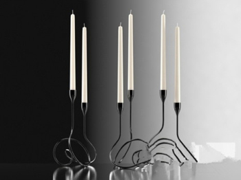 Vela romntica lmparas modelo 3d