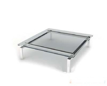 Mesa de centro de cristal transparente de modelos 3D