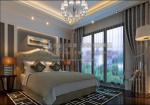 Dormitorio de estilo moderno modelo 3d