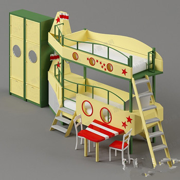 Modelo de cama los niños de la historieta