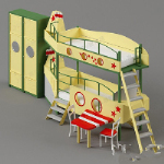 Modelo de cama los niños de la historieta