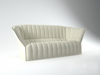 Va modelo 3d sof blanco