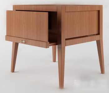 Modelo 3d de una mesa con cajones