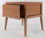 Modelo 3d de una mesa con cajones