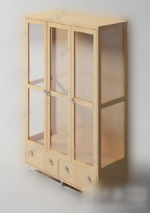 Bueno armario de madera 3d modelo slido