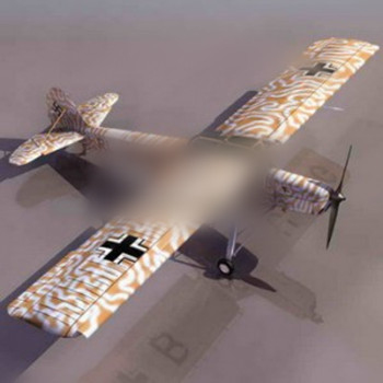 Campo aeroplano modelo 3d