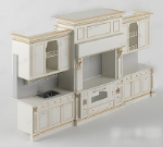 Modelo 3d de los gabinetes de estilo europeo
