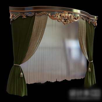 Cortinas del palacio modelo 3d